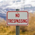 no trespassing